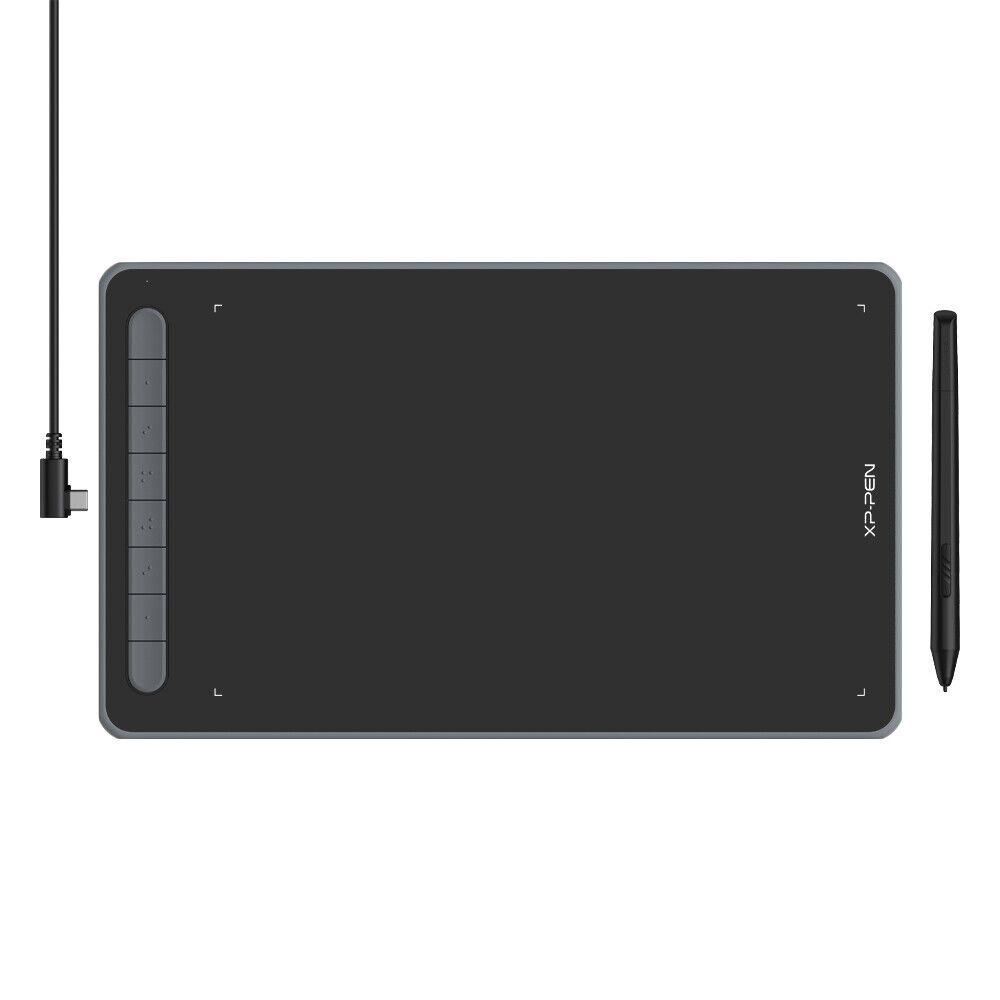 Xp-pen Deco L Drawing Graphics Tablet W/ X3 Stylus Tilt 4 Colors 8 Shortcut Keys