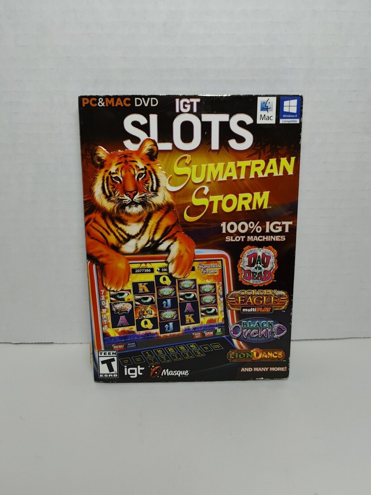 IGT Slots Sumatran Storm (PC & MAC DVD-ROM, 2014) 100% IGT Slot Machines - VGC