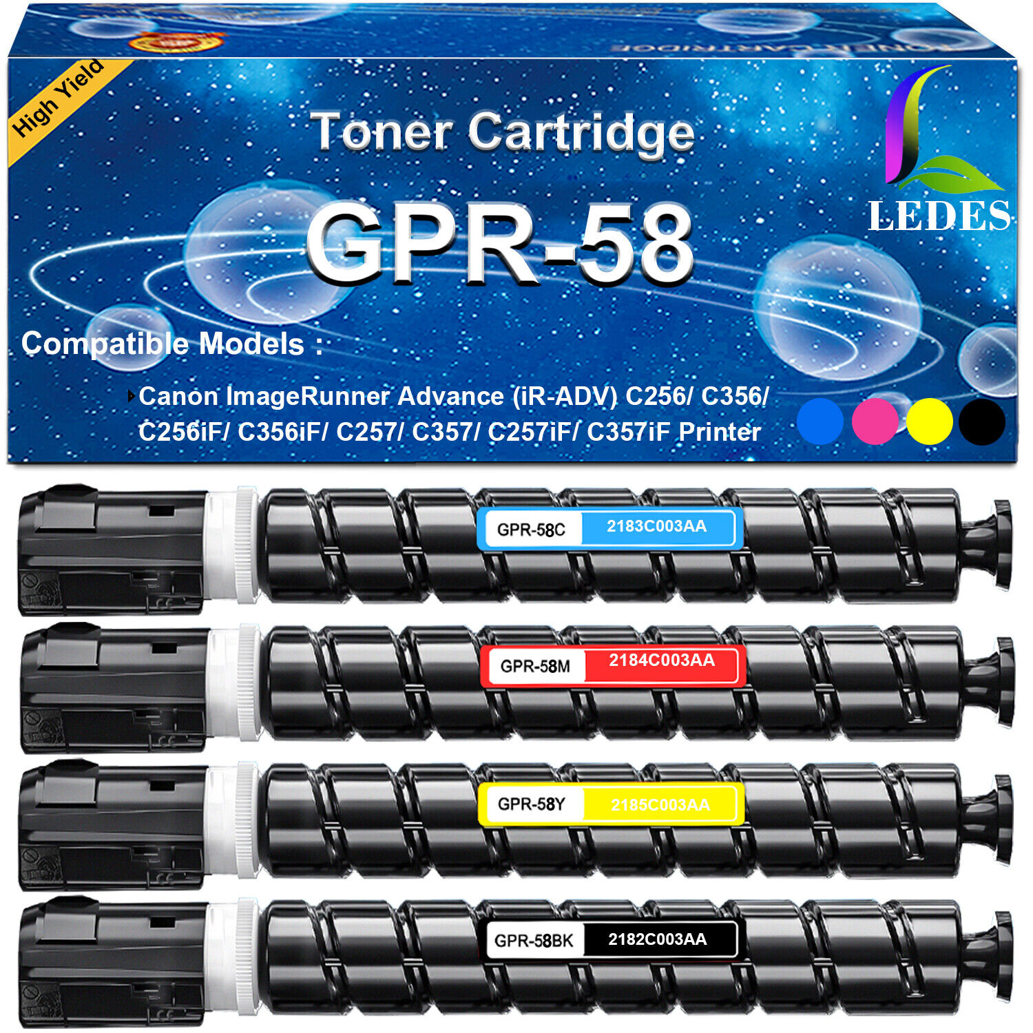 NEW GPR-58 for Canon Toner Cartridge GPR58 C256 C356 C256iF C356iF C257 C357