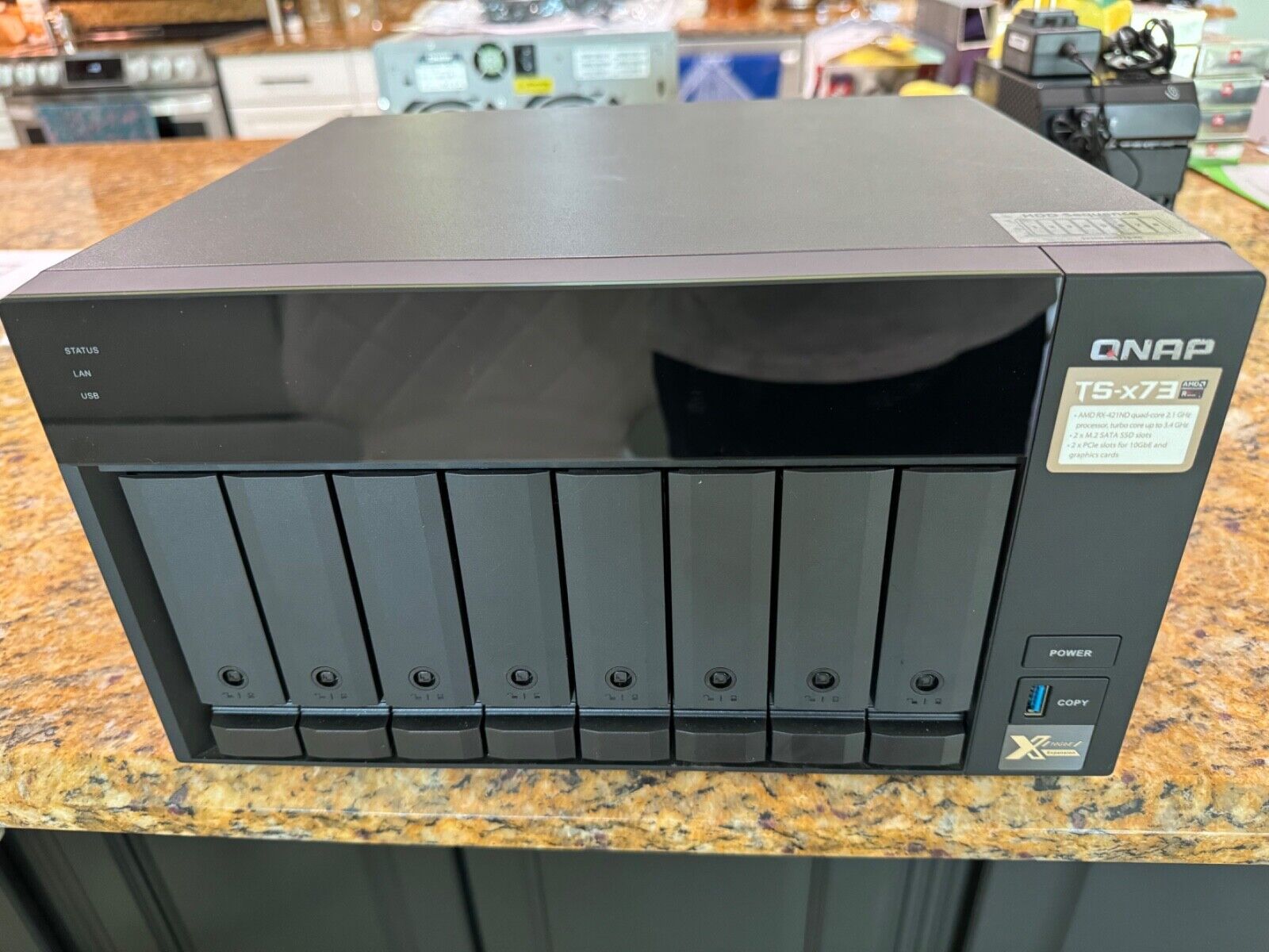 QNAP TS-873 8-bay network attached storage - 2 years old - excellent condition