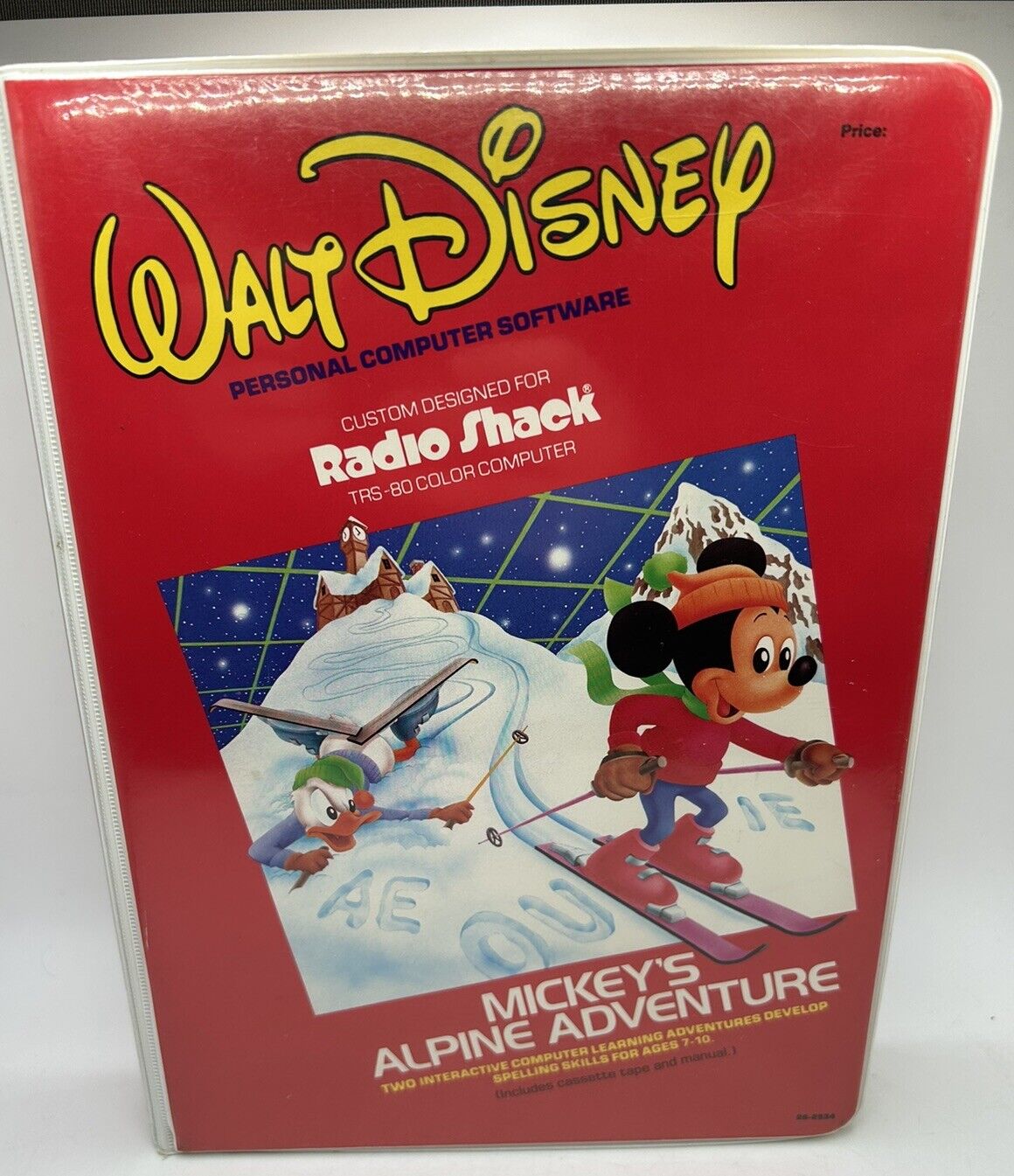 Mickey's Alpine Adventure Software Radio Shack TRS-80 Computer Walt Disney 1983