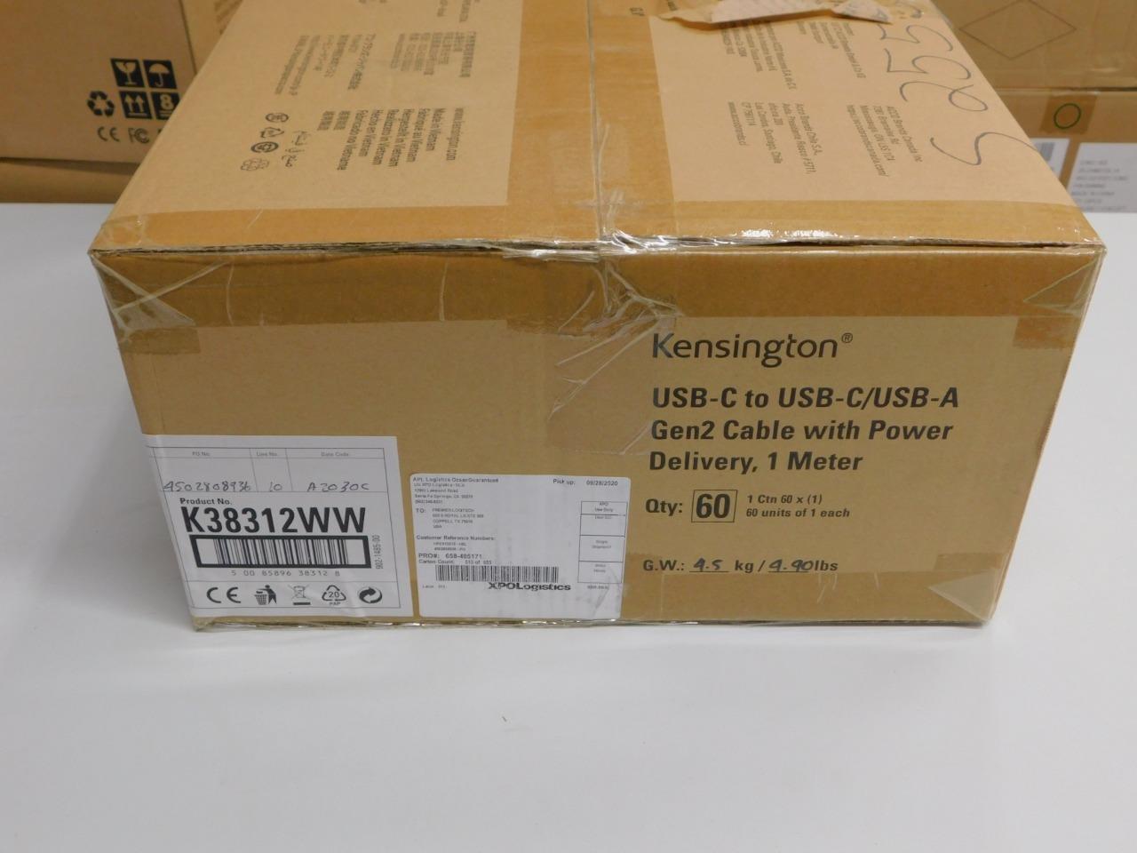 60 Kensington USB-C Power Delivery Cable K38312WW New Sealed