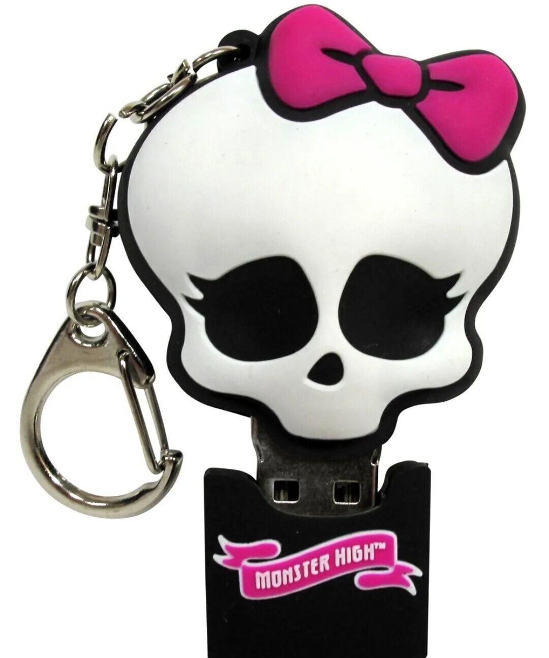 Loose Monster High 4GB USB Flash Drive Data Thumb Key Chain Mac PC Pink Skull