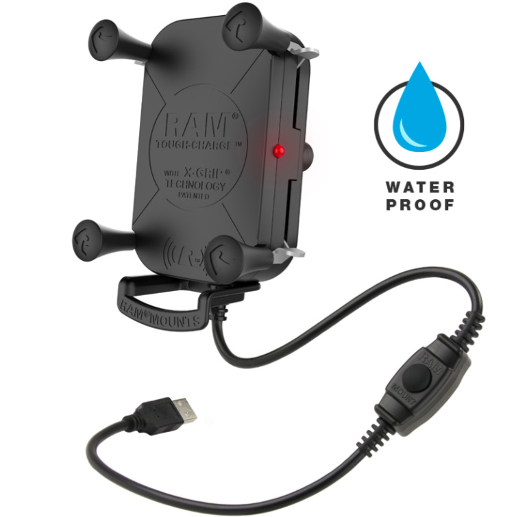 RAM-HOL-UN12WB RAM Tough-Charge™ with X-Grip® Tech Waterproof Wireless Charging