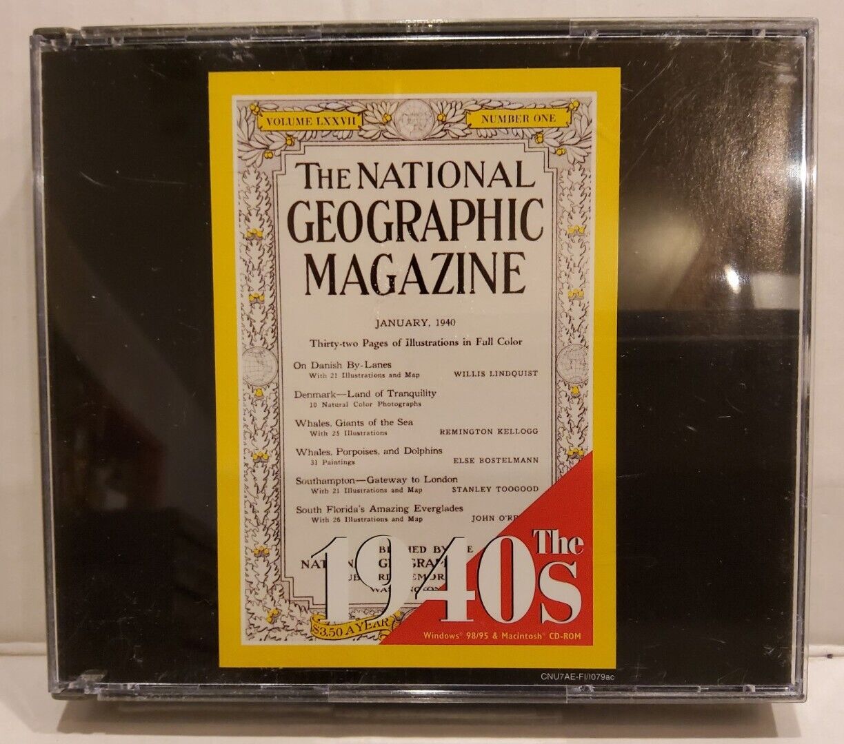 National Geographic Interactive CD-ROM, The 1940s, Broderbund, Pre-owned