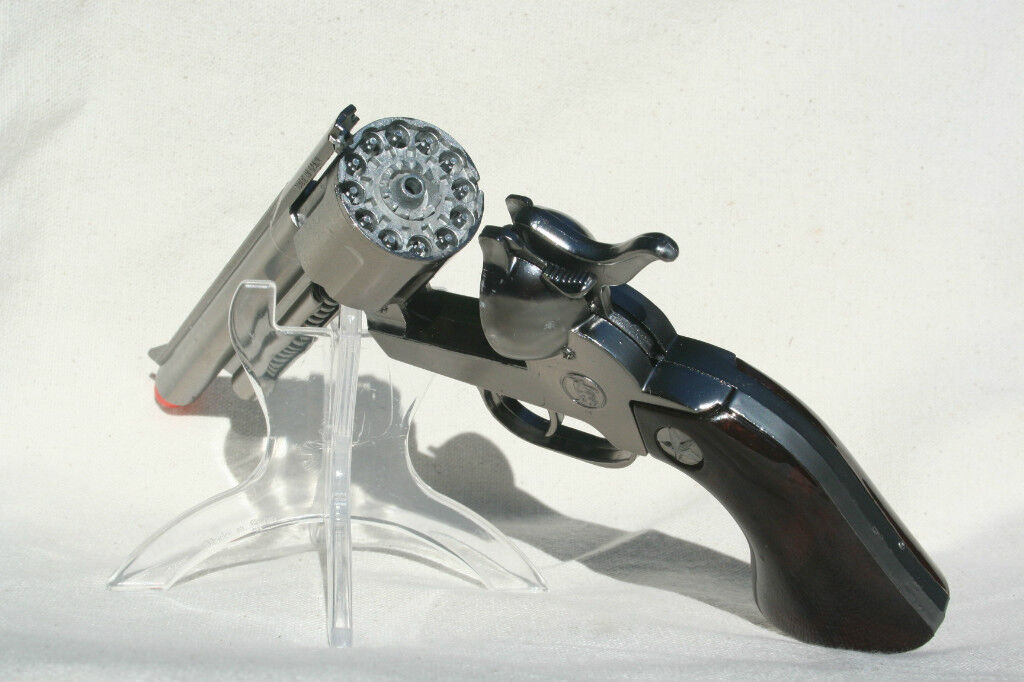 NEW Silver Italian Made Cap Gun Pistol Metal Cap Gun Silver BRAND NEW 10007