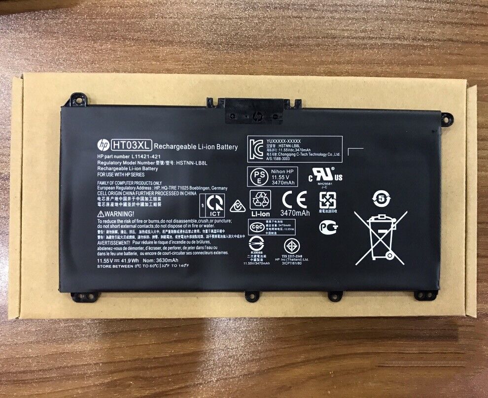 Genuine OEM HT03XL Battery for HP Pavilion L11421-2C2 L11119-855 15-CS 15-DA New