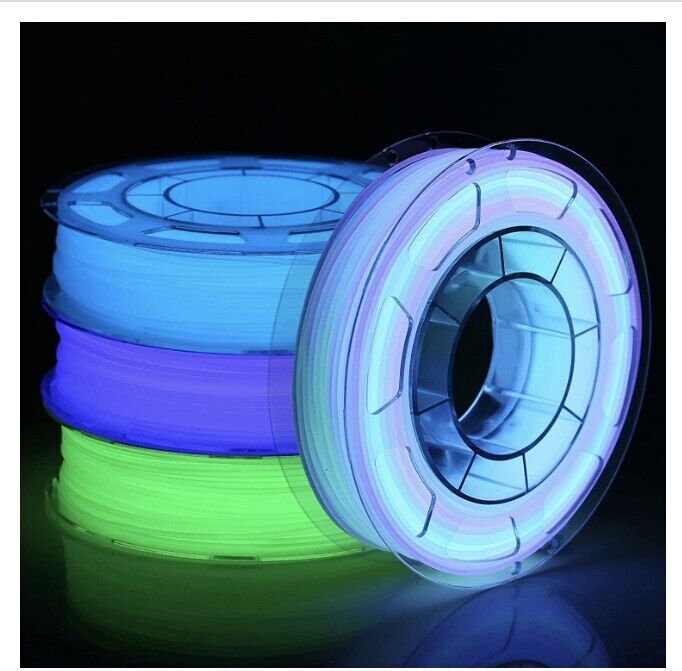 AMOLEN Glow in the Dark Multicolor Change 5 Meter,Green,Blue and Purple,3D Print