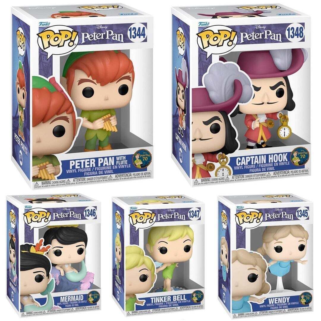POP Disney: Peter Pan 70th - Set of 5