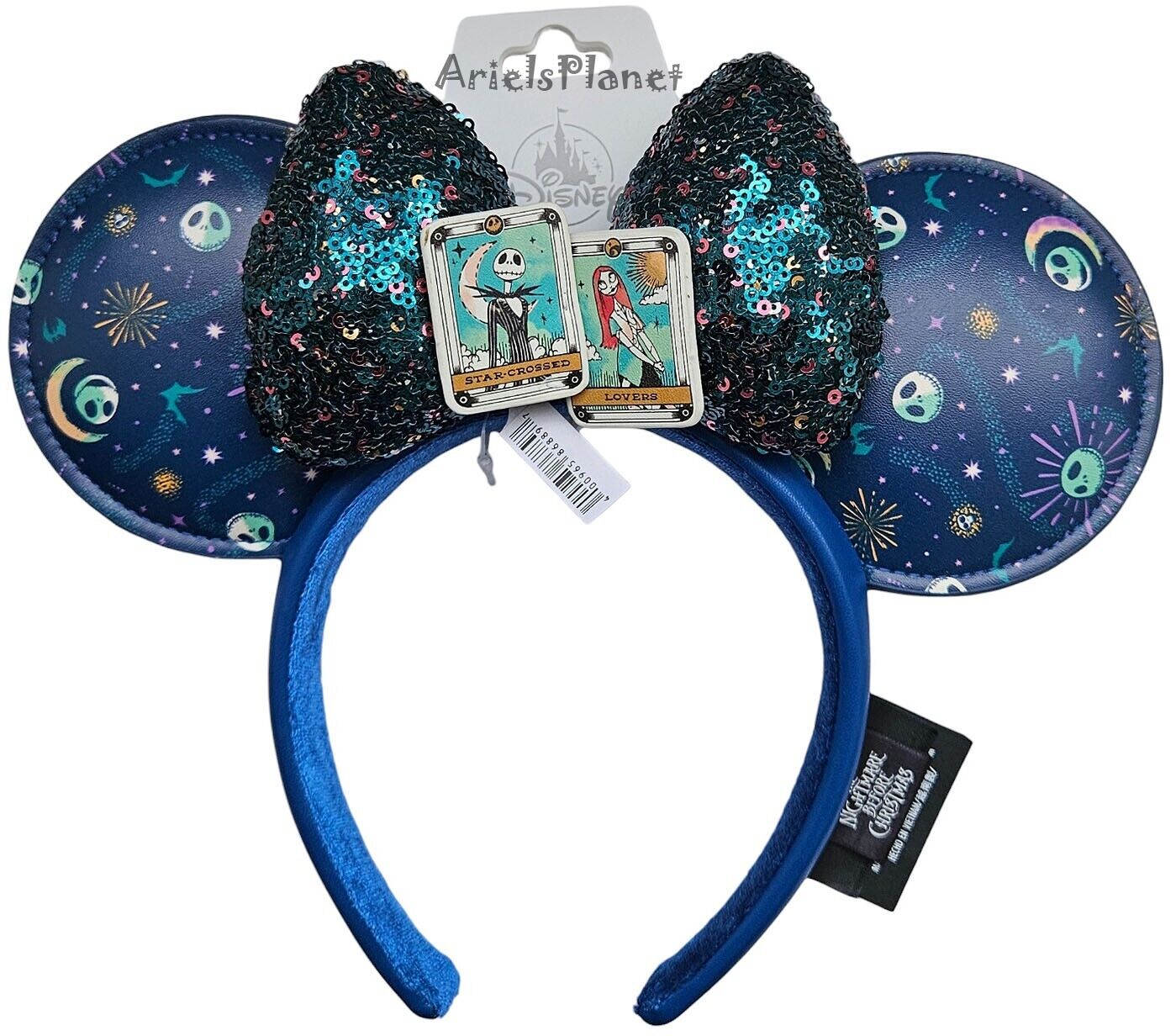 2024 Disney Parks The Nightmare Before Christmas Jack & Sally Tarot Ear Headband