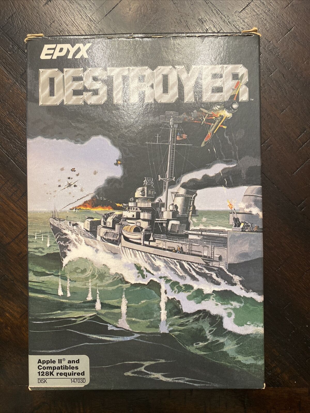 DESTROYER Game by EPYX 1986 Vintage APPLE II  Floppy Original Packaging COMPLETE