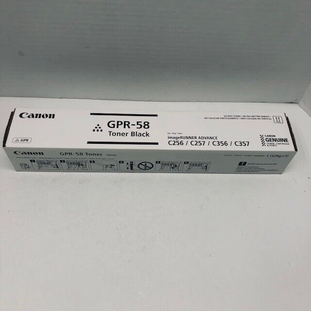 Canon GPR-58 Black Toner Cartridge 2182C003 GPR58 Genuine OEM - NEW