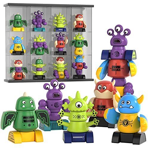  Magnetic Robot Toy for Kids 3-5 Years Old - Monster Magnetic Blocks Monsters