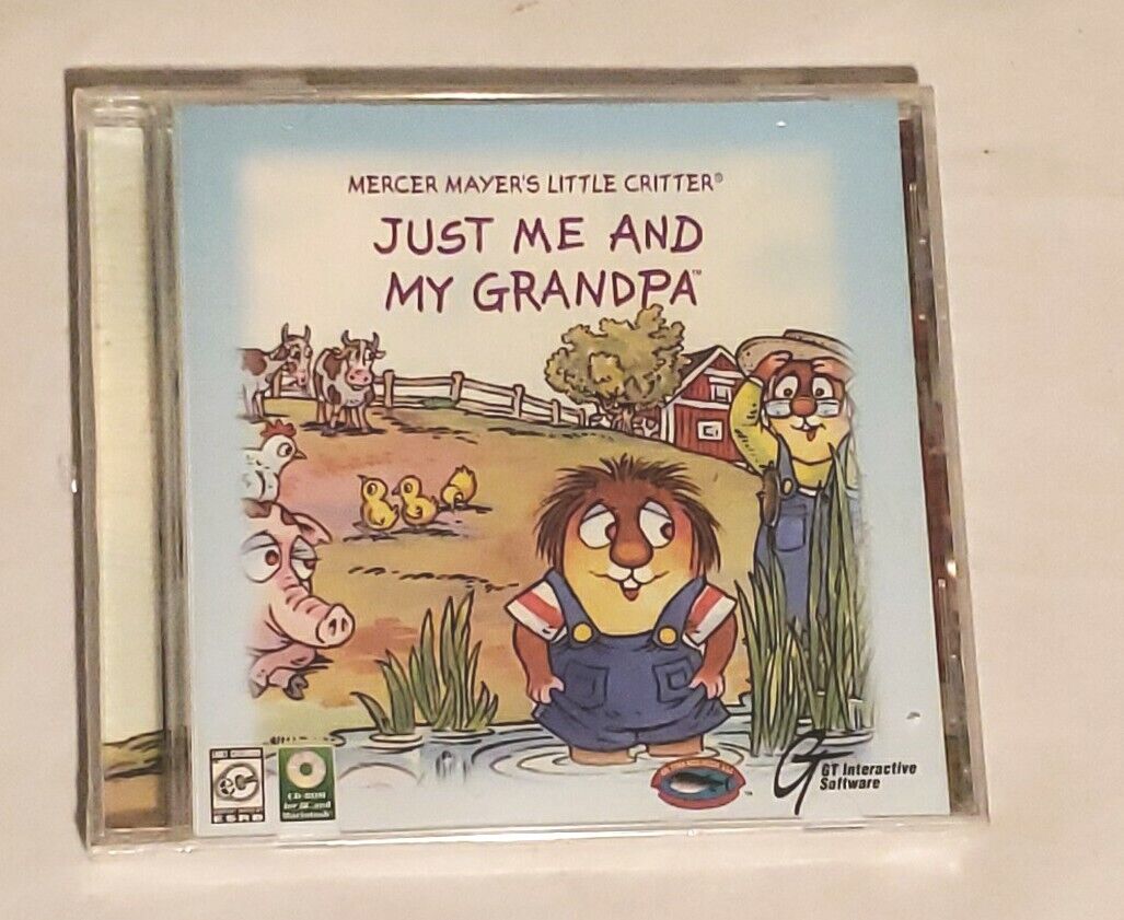 Vtg Mercer Mayer's Little Critter Just Me And My Grandpa GT Interactive  CD ROM