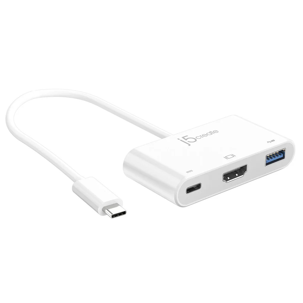 J5Create JCA379 USB-C HDMI and USB 3.0 with Power Delivery for MacBook,...