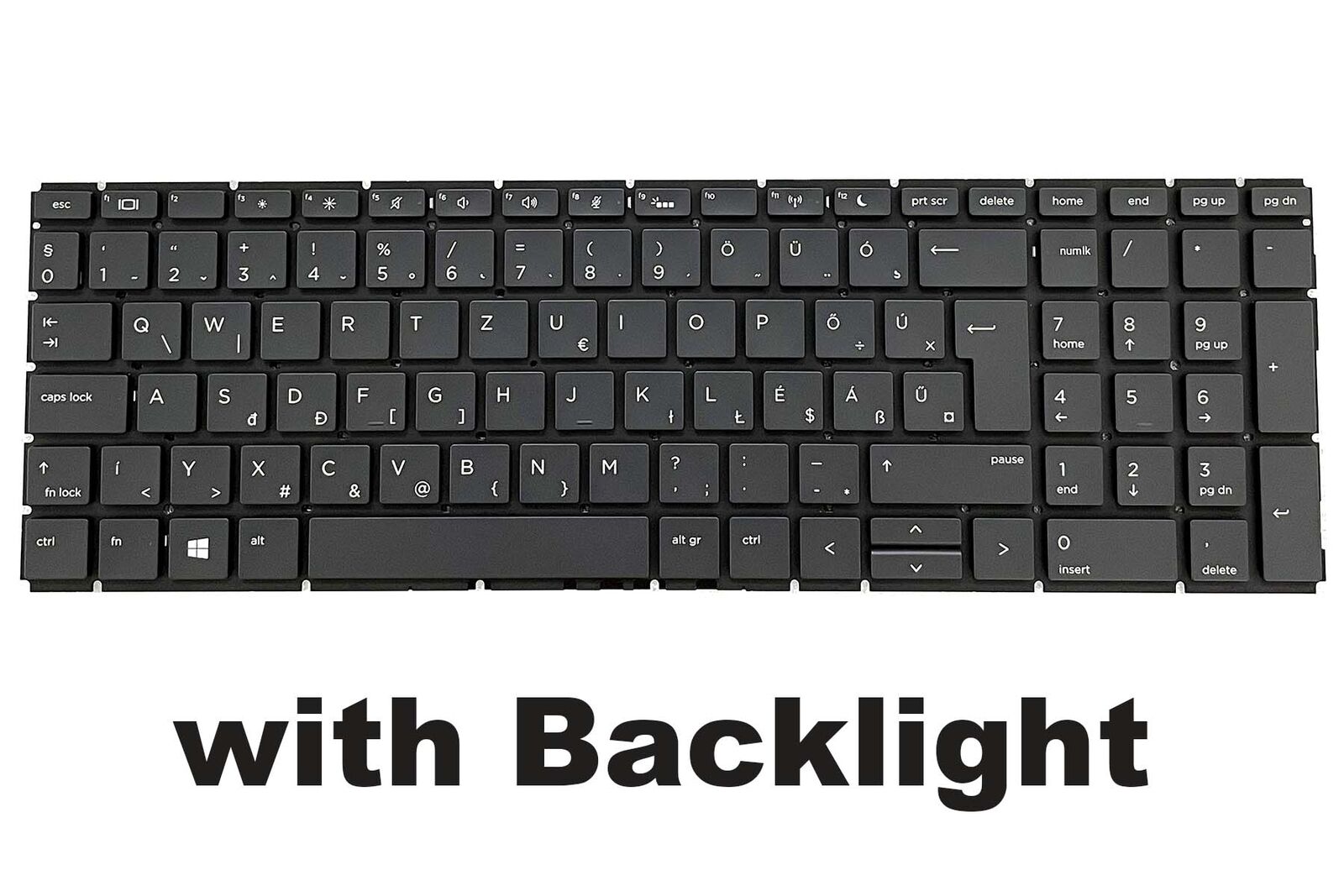 Backlit Hungarian Keyboard for HP Probook 450 G6 450 G7 455 G6 455 G7 Magyar HU