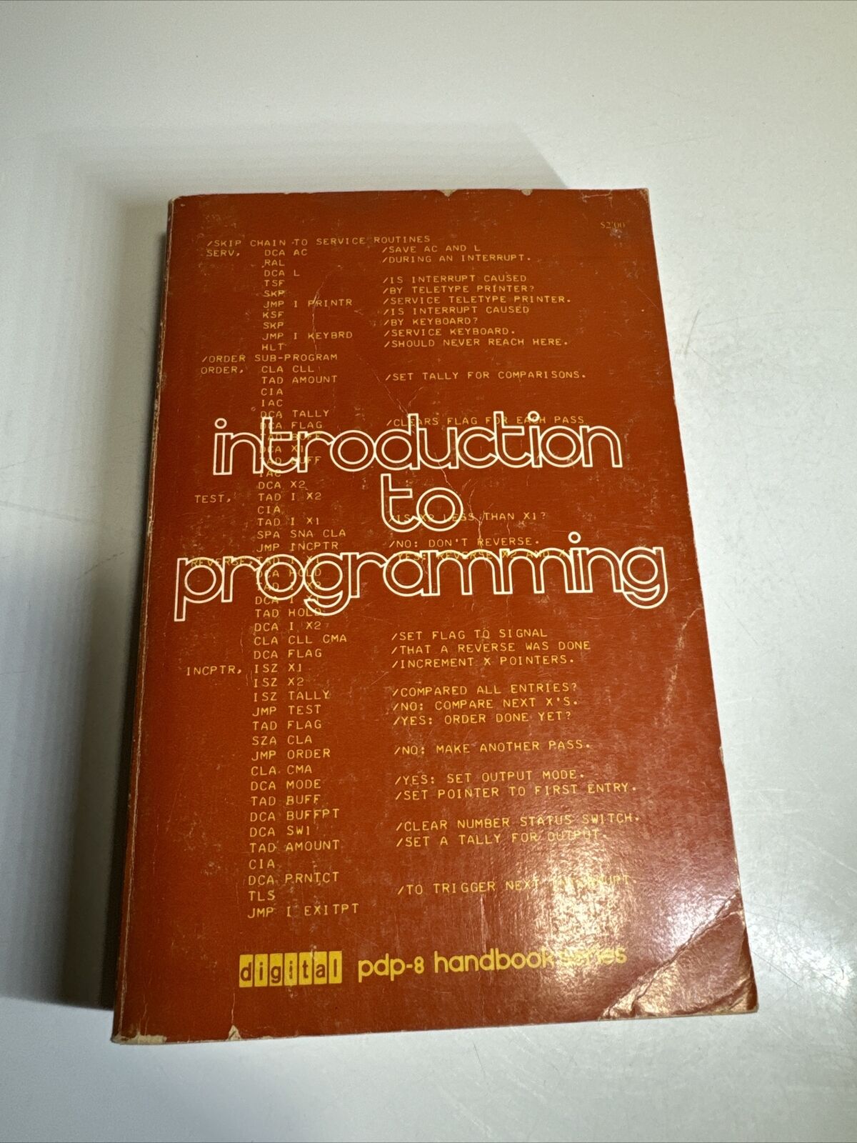 1970 Introduction to Programming pdp-8 by Digital Equipment Corp DEC Computers