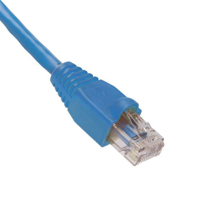  Cat6 PLENUM Patch Cable 100FT BLUE RJ45 CONNECTORS INSTALLED MADE IN USA CAT5E