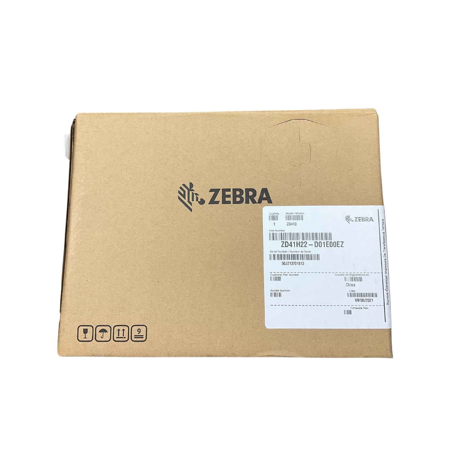 NEW IN BOX Zebra ZD410 Direct Thermal HC Ethernet 203dpi Part#: ZD41H22-D01E00EZ