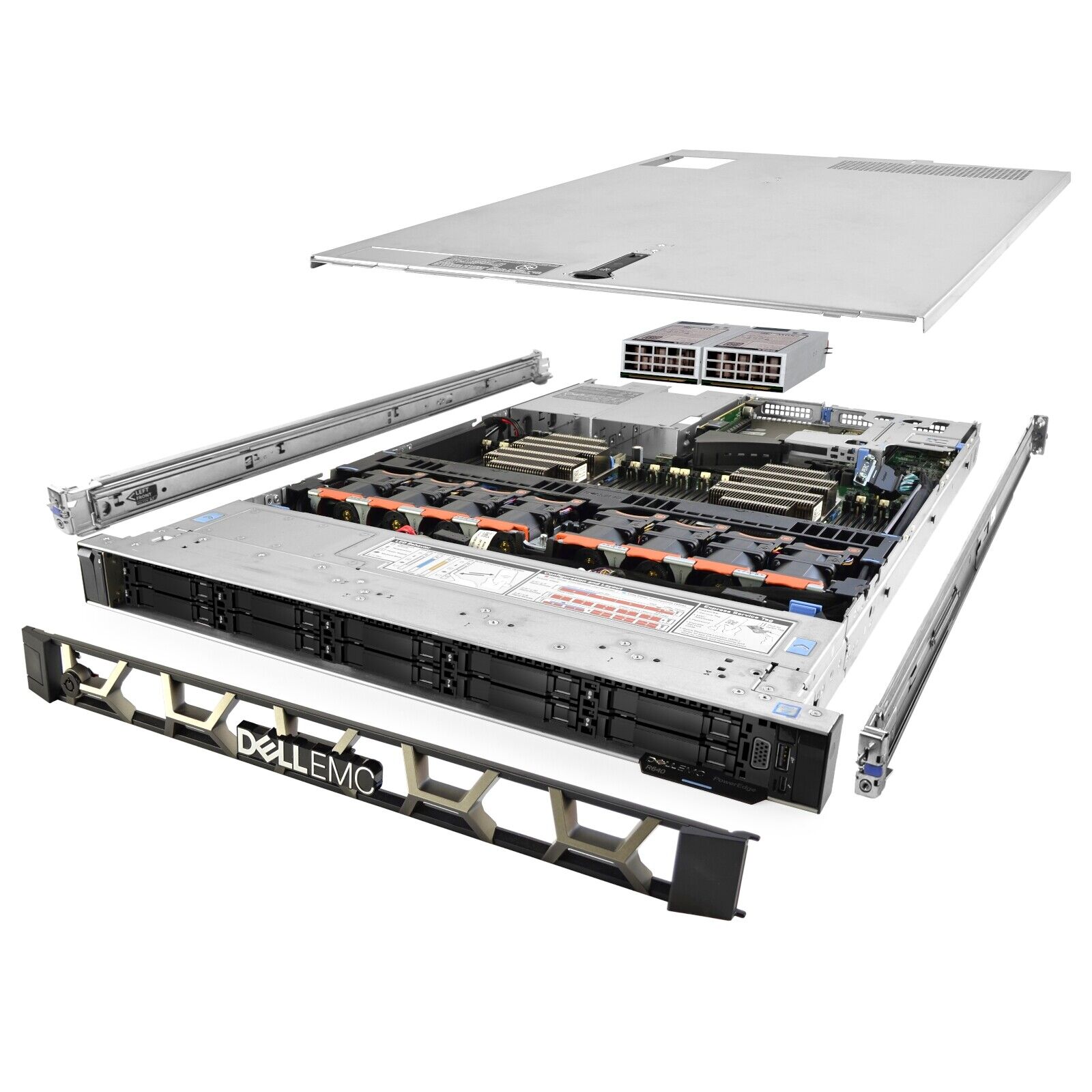 Dell PowerEdge R640 Server 2.30Ghz 36-Core 128GB 2x 600GB 15K 12G HBA330 Rails