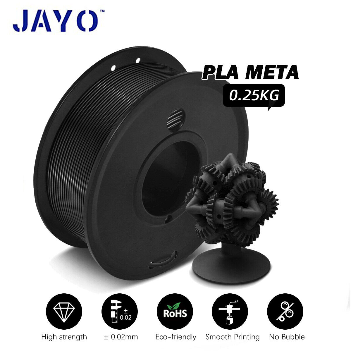 [BUY 10 PAY 6]JAYO PLA Meta PETG PLA+ SILK ABS 3D Printer Filament 1.75mm 1.1KG