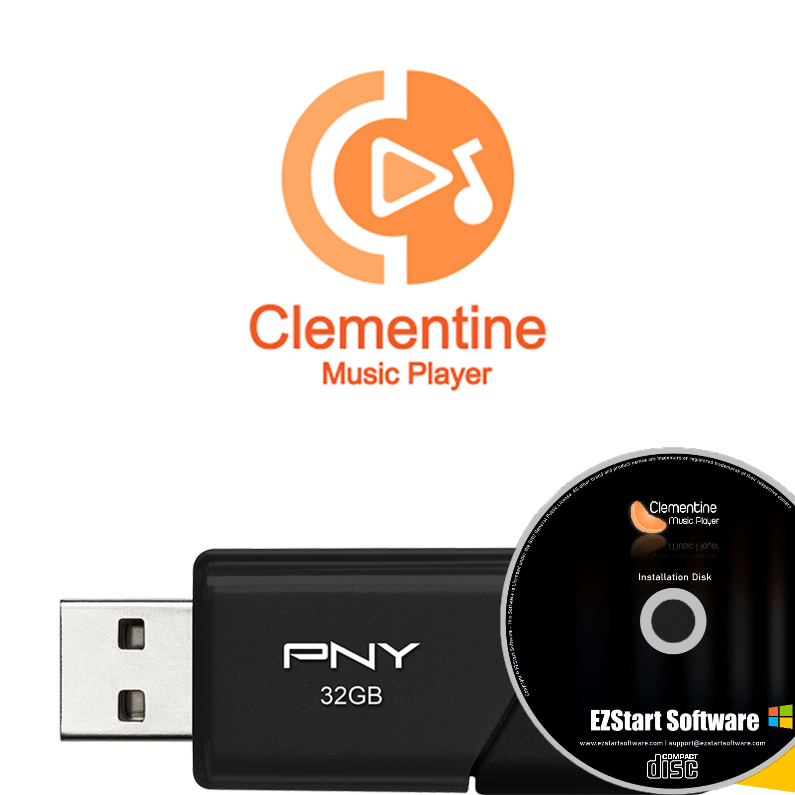 Clementine Music Player & Library Organizer on CD/USB