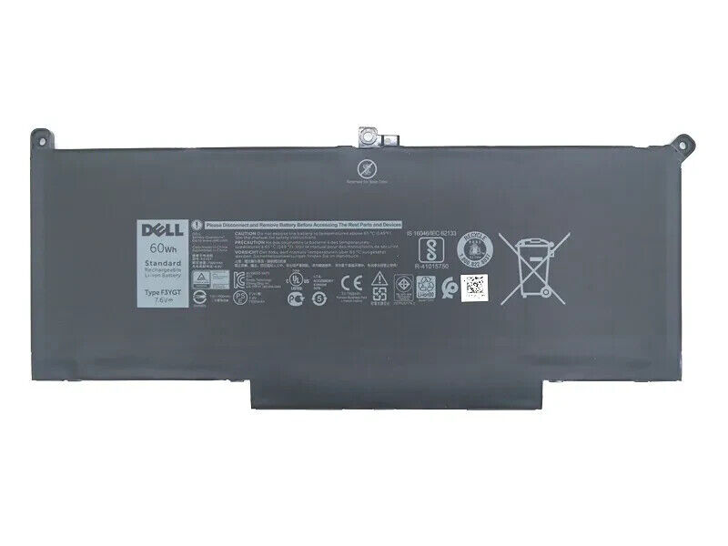 NEW Genuine 60Wh F3YGT Battery For Dell Latitude 14 7000 7480 7490 E7480 Series