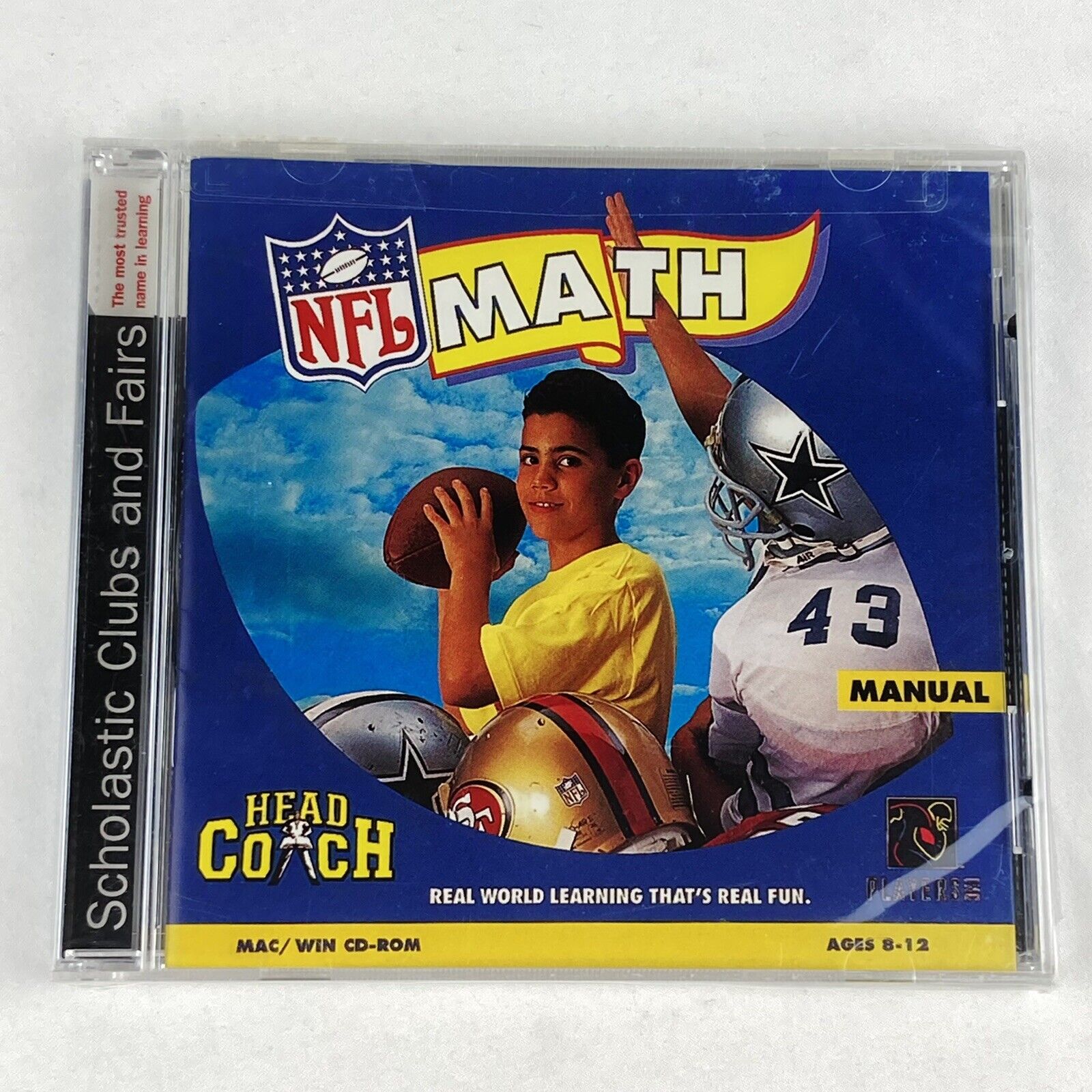 Mac Windows PC CD ROM NFL Math 1997 Brand New Sealed Ages 8-12