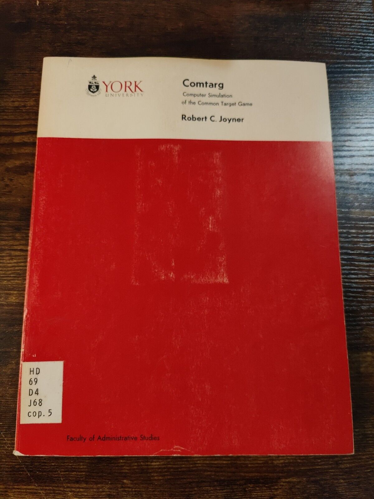 1969 Vintage Programming Book: Comtarg: Computer Simulation Of The Common Target