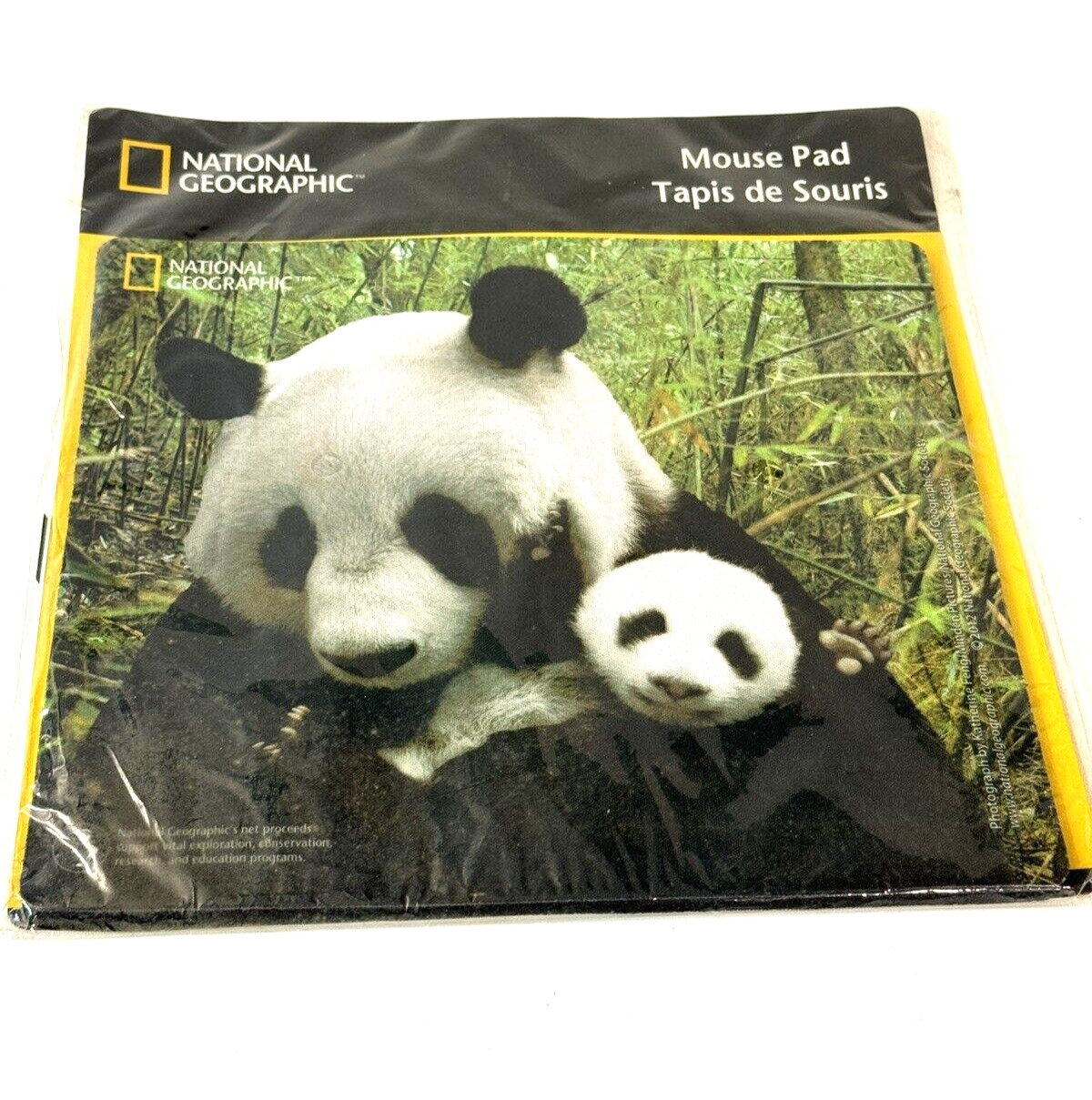 National Geographic Computer Mouse Pad Panda Bear Animal 2012 Non Slip Large NEW
