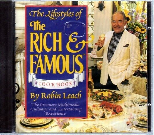 Lifestyles of the Rich & Famous Cookbook (PC-CD, 1992) Windows - NEW Sealed JC