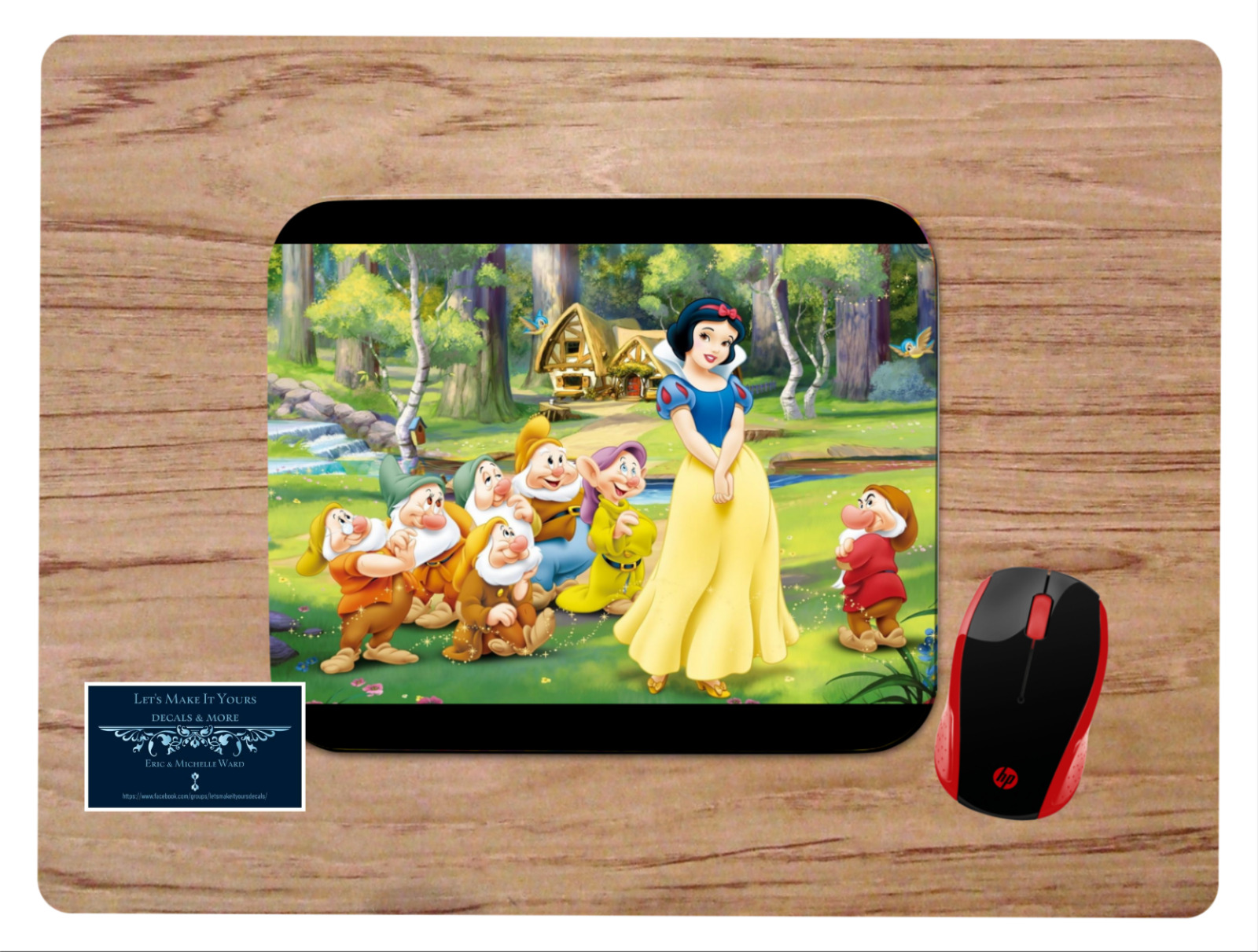 SNOW WHITE AND THE SEVEN DWARFS DISNEY DESK MAT MOUSE PAD HOME OFFICE GIFT 