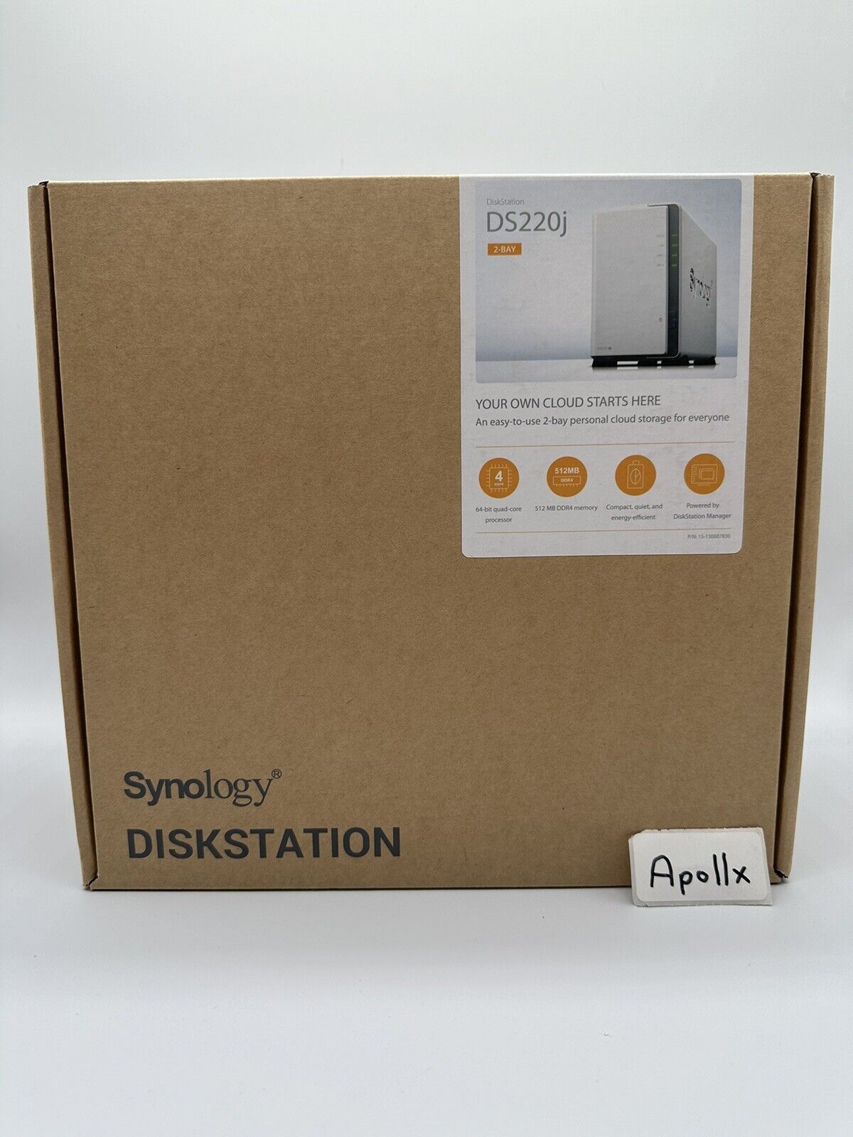 Synology 2 bay NAS DiskStation DS220j (Diskless) 512MB DDR4 RAM