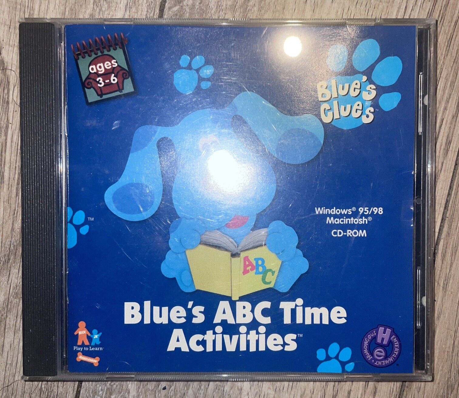 VTG BLUE'S Clues ABC Time Activities Educational PC CD-ROM Win/Mac Ages 3 to 6