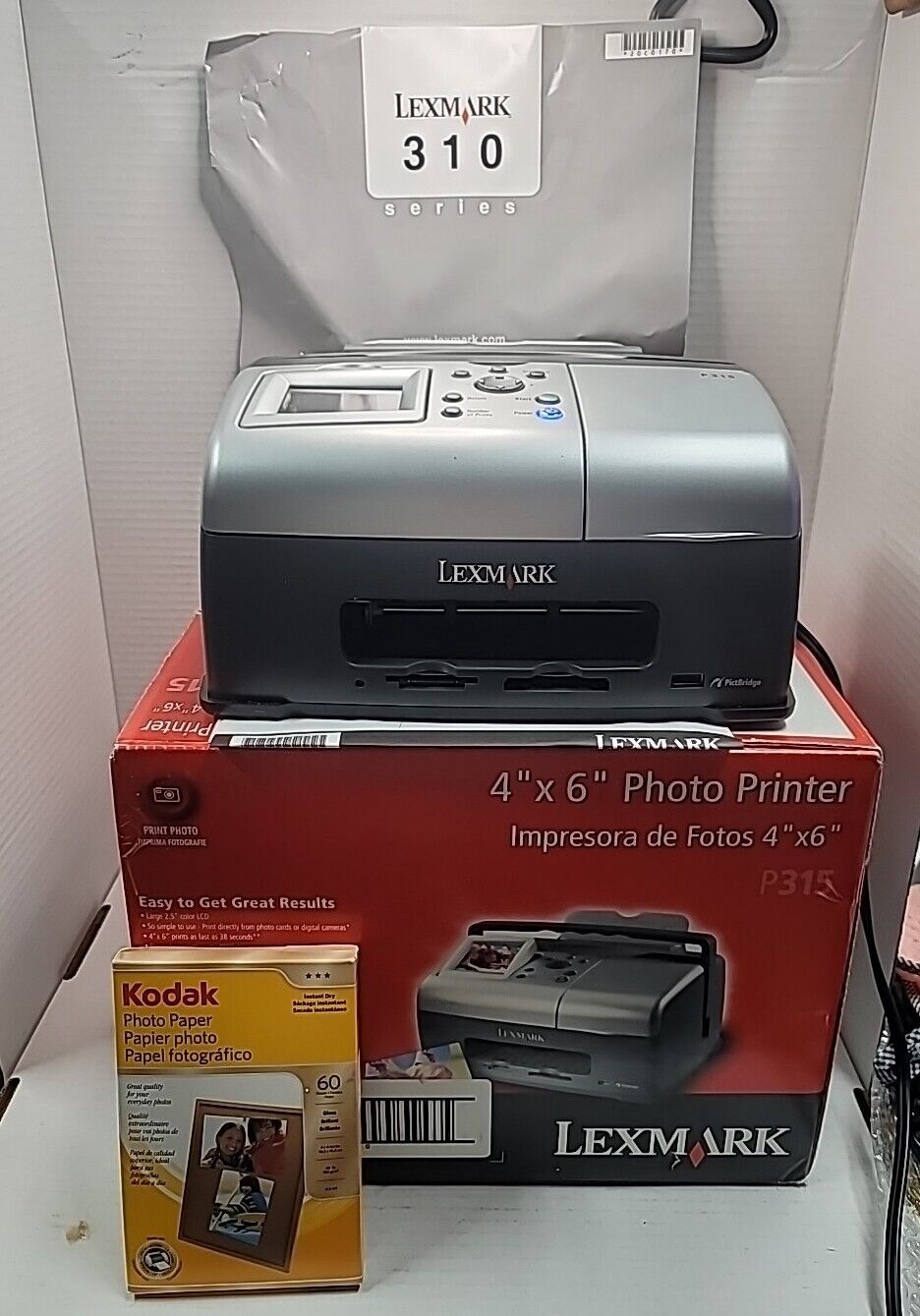 Lexmark Snapshot P315 Digital Photo Inkjet Printer w/Power Supply Manual Box