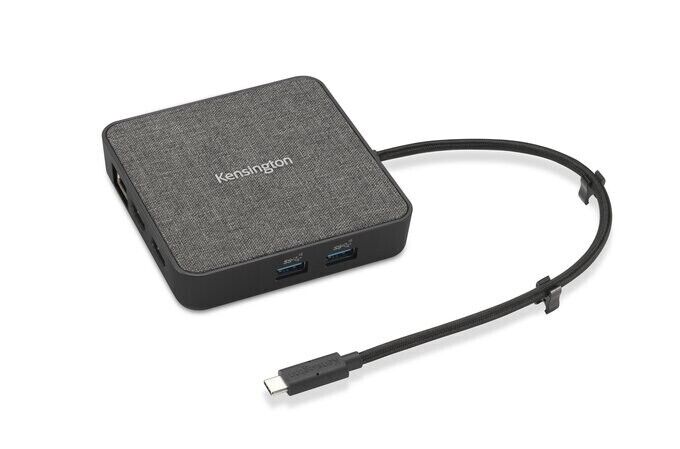 Kensington USB-C Portable Docking Station – 100W Pass Through Charge – Dual HDMI