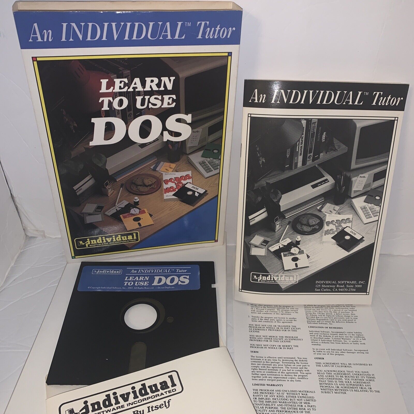 Vintage Computer Based Learning Tools - Learn To Use DOS By Individual Software