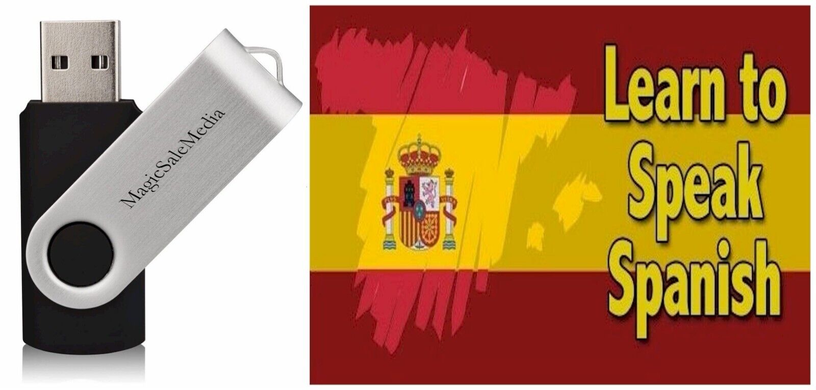 Learn Spanish Fast- The Most Complete & Comprehensive Language Course on USB