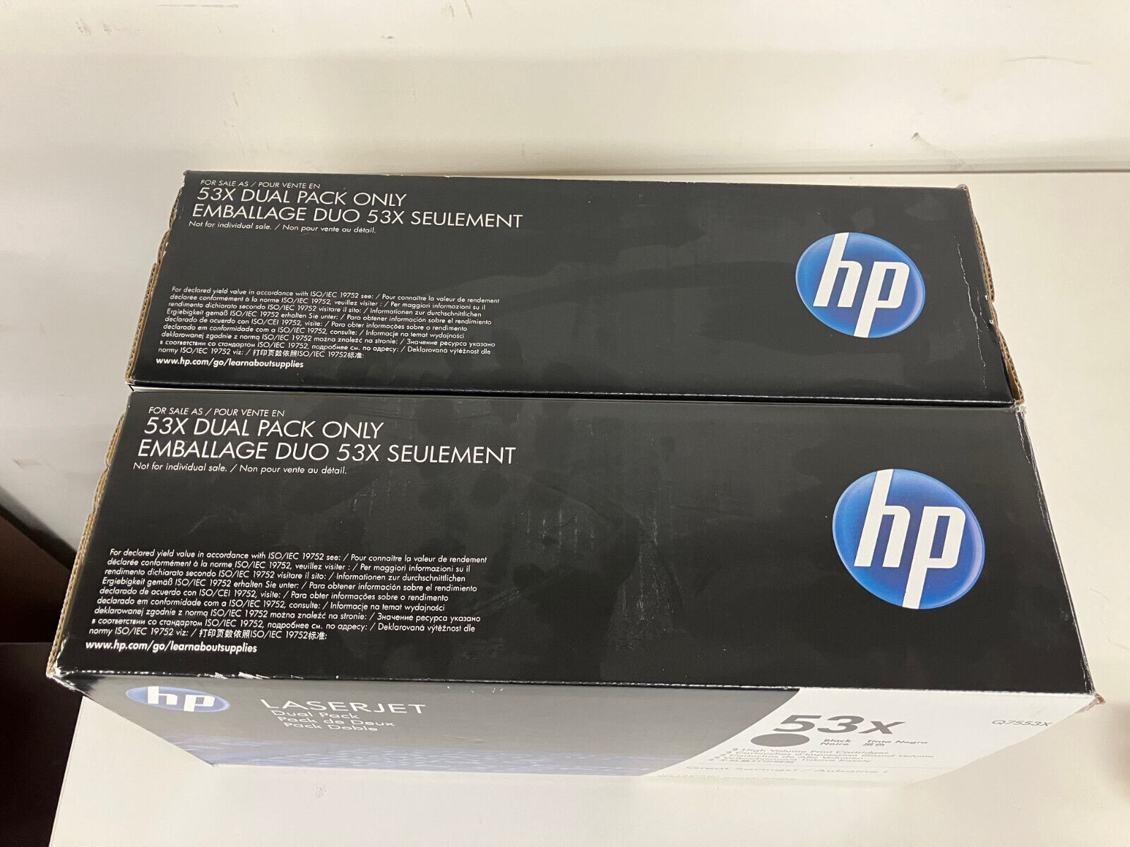 Genuine New Sealed HP Q7553X 53X Black Toner Print Cartridge Read description
