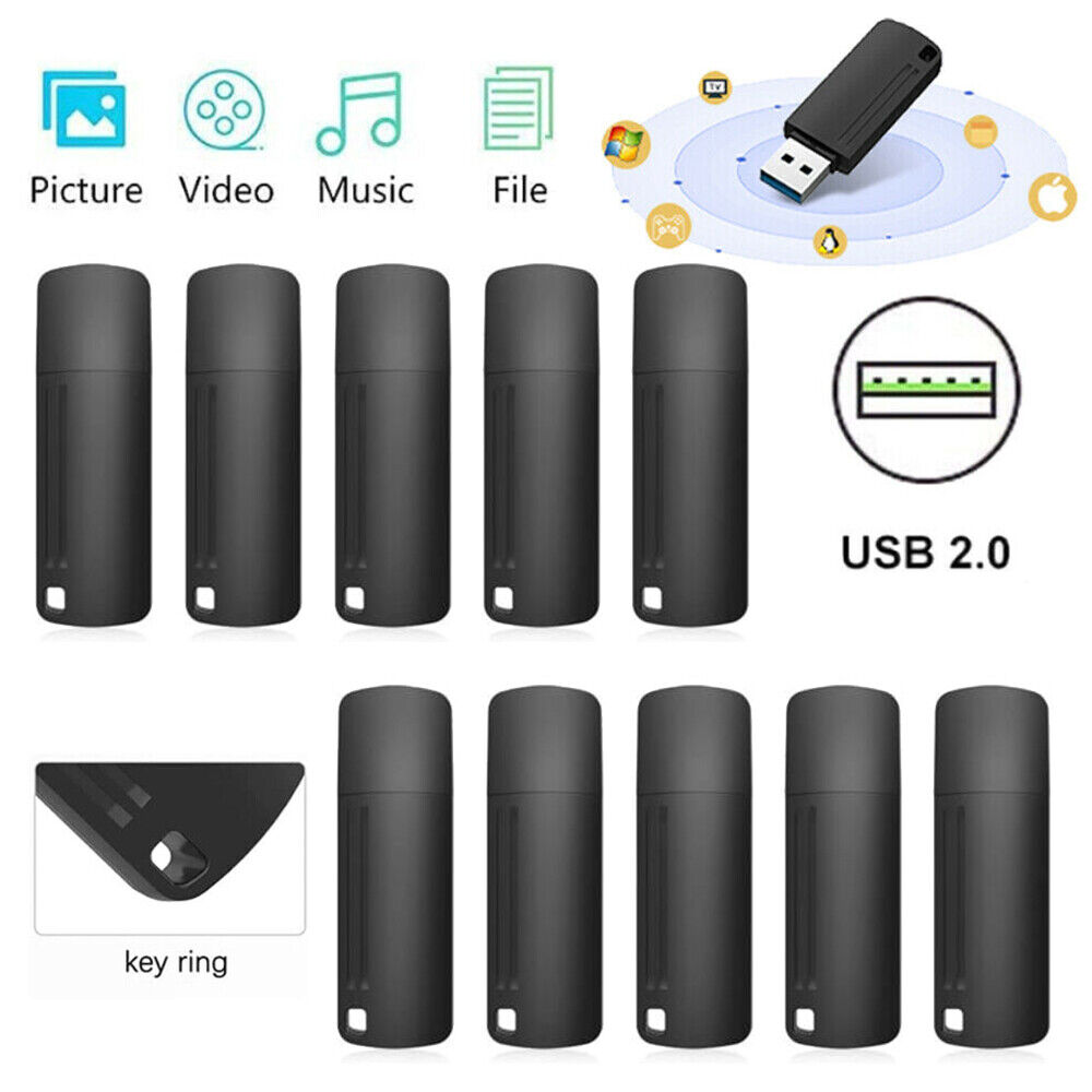 5/10 Pack USB 2.0 Flash Drives Memory Sticks Data Storage Pen Drive Data Storage