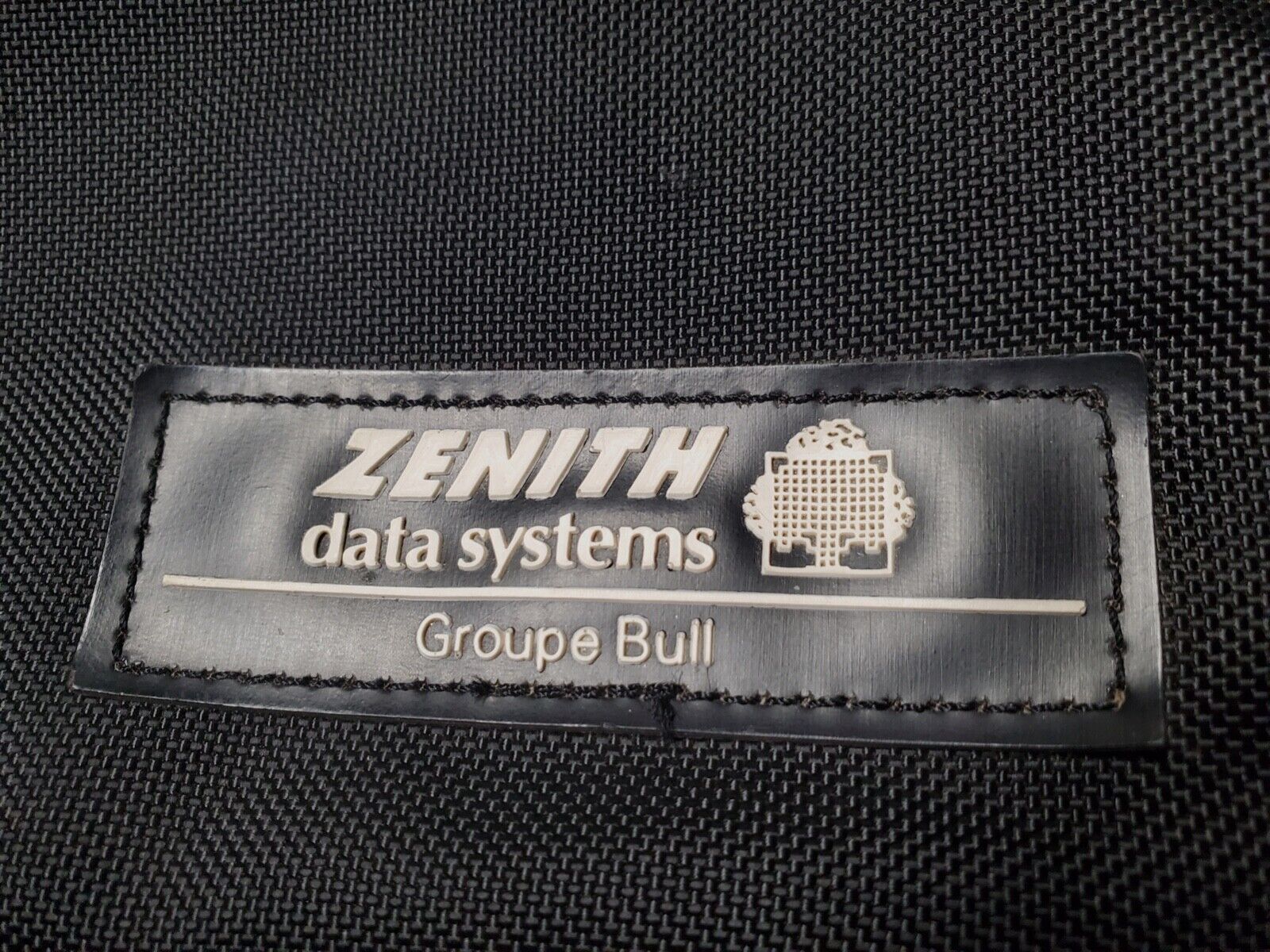 RARE Vintage Zenith Data Systems Laptop BAG Case RARE GROUPE BULL LOGO No Strap
