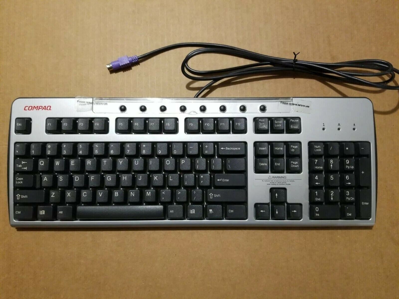 Compaq Black & Silver PS2 Keyboard (Brand New) 265987-009