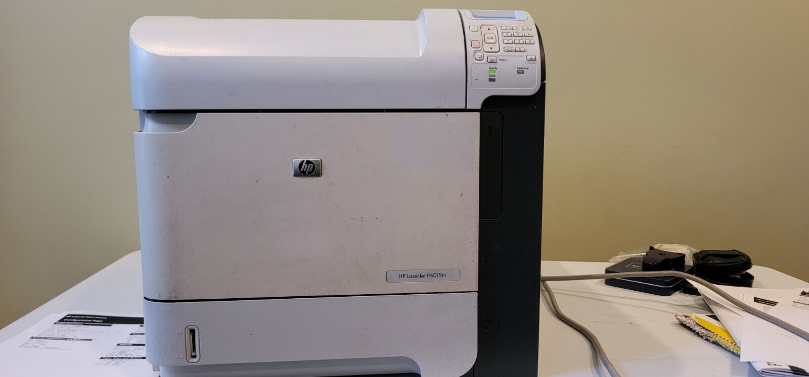 HP LaserJet P4015n Monochrome Laser Printer, w/TONER -TESTED