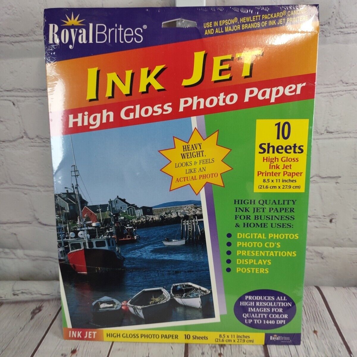 Royal Brites Ink Jet High Gloss Photo Paper 10 Sheets 8.5\