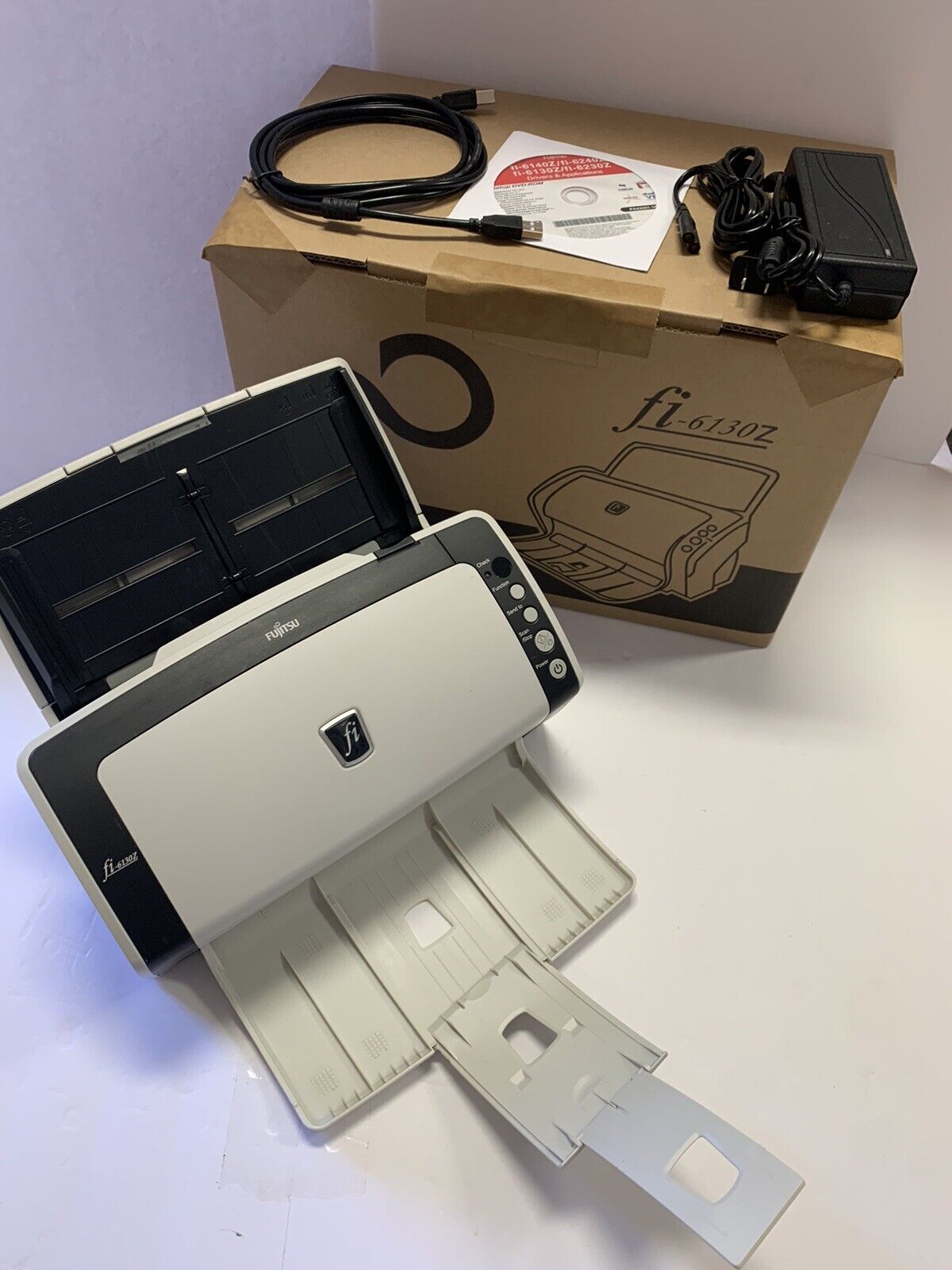 Fujitsu Fi-6130z New in box (Full Packagein Box)(AC Adapter+USB+Setup DVD)
