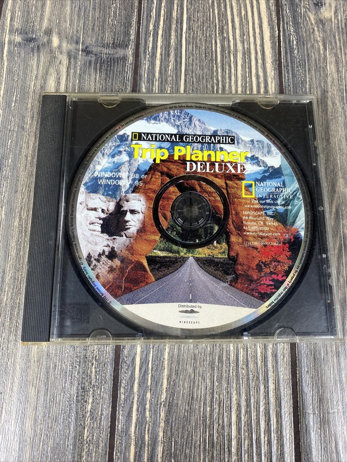 National Geographic Trip Planner Deluxe 1998 Computer PC Disc