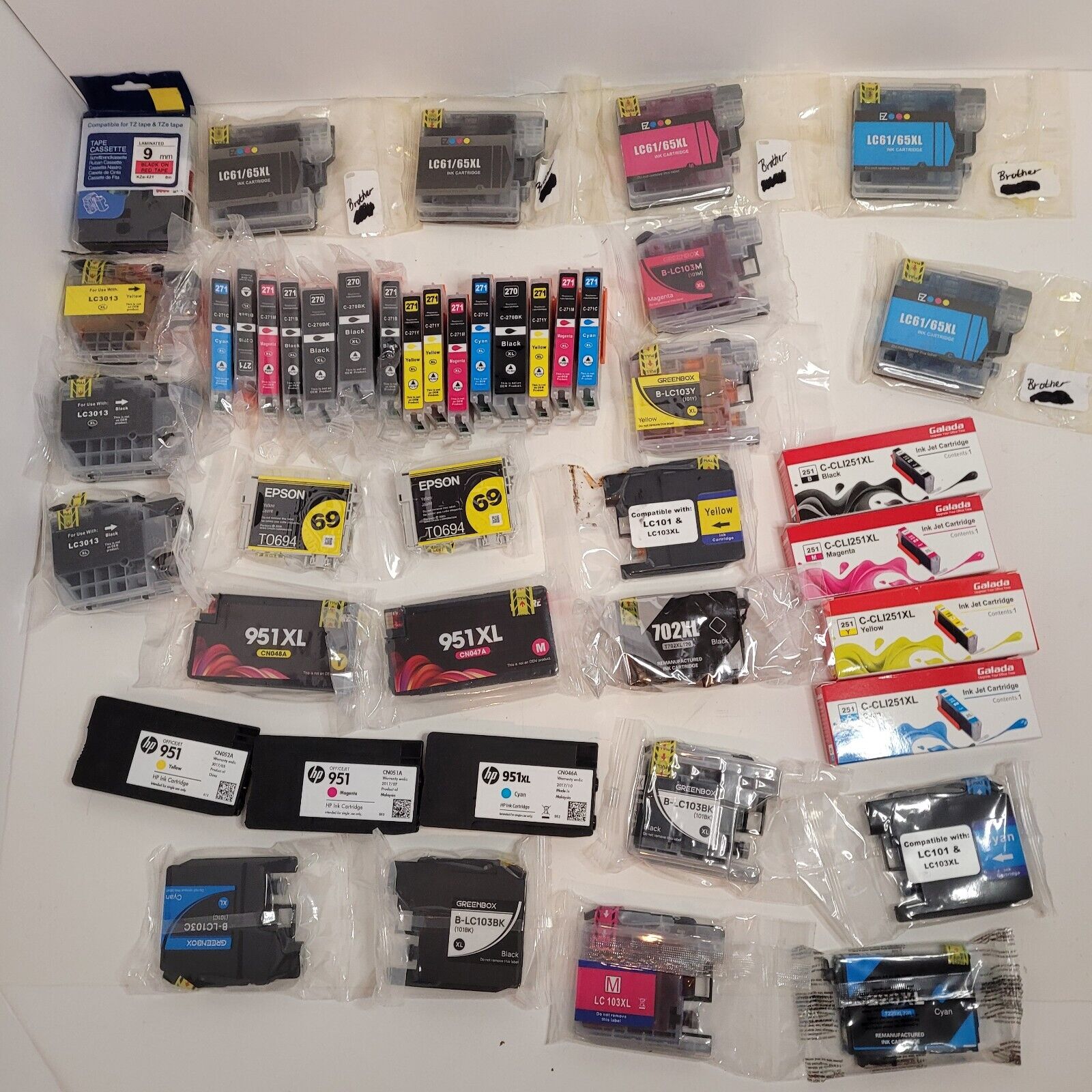 Lot Of 44 Ink Cartridges Most Are New Sealed See Pics 44 Cartridges