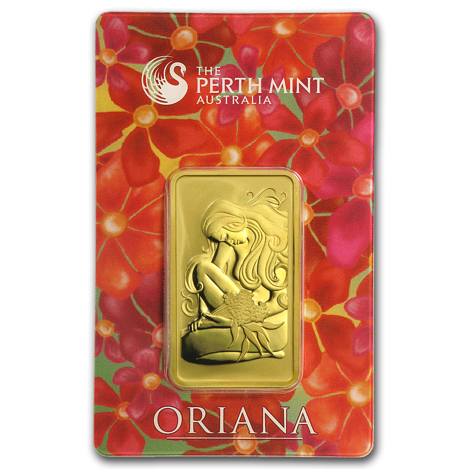 1 oz Gold Bar - Perth Mint Oriana Design (In Assay) - SKU #23565
