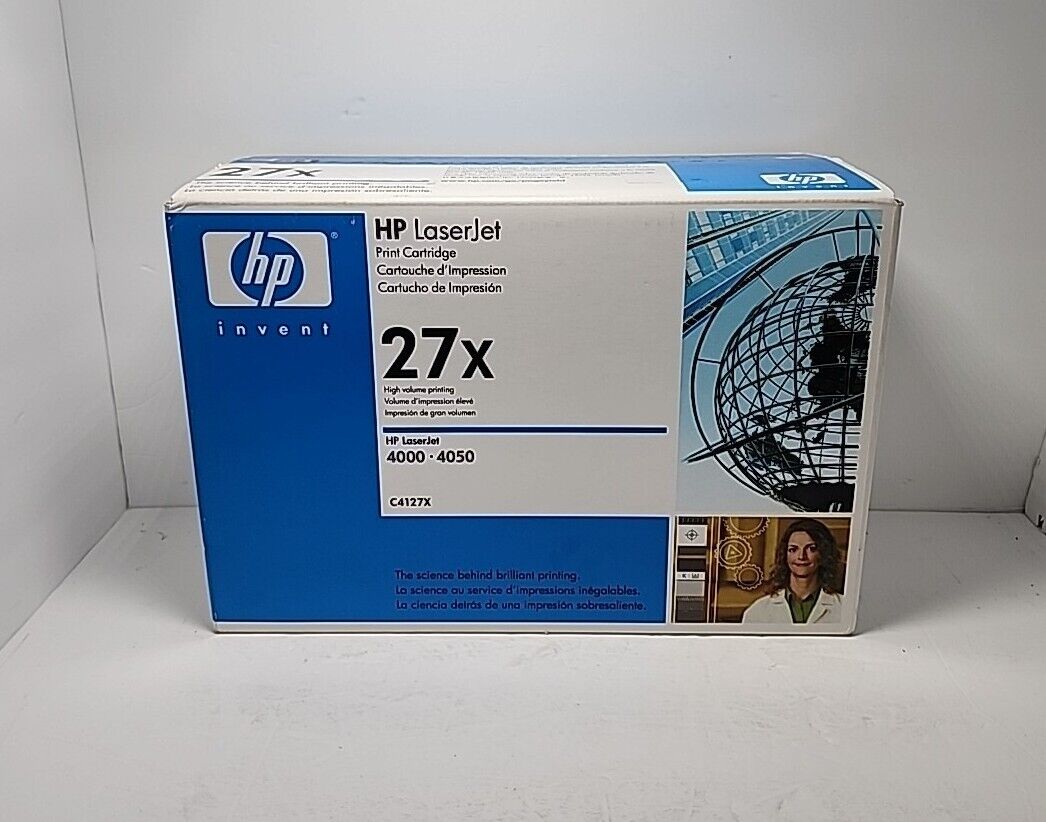 Genuine HP 27X C4127X Black Toner Cartridge 10K Pages HP LaserJet 4000 4050 NEW