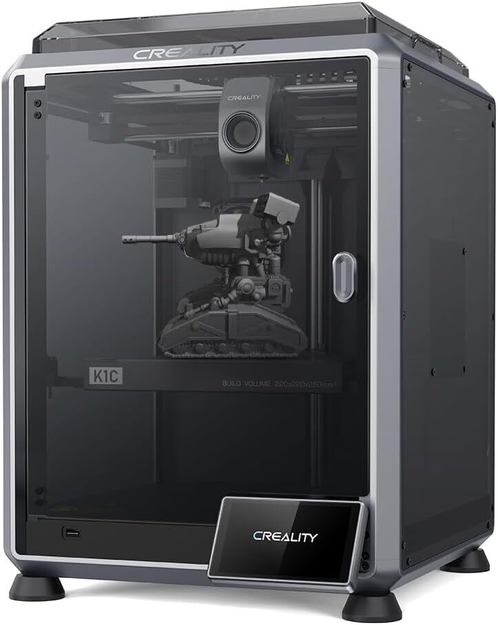 Creality K1C 3D Printer 600mm/s Fast Printing Speed Auto Leveling and AI Camera